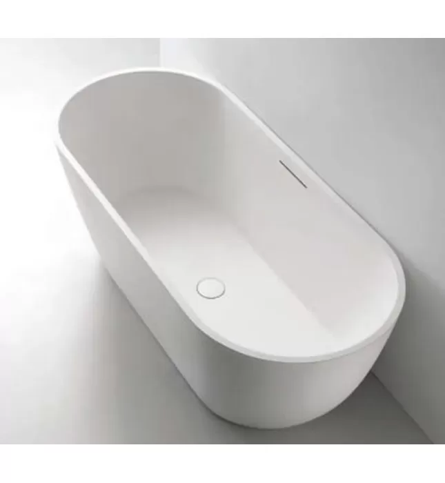 Bồn Tắm Mô Phỏng Đá Tự Nhiên Đặt Sàn 1.7m Mowoen MW002-Matt White