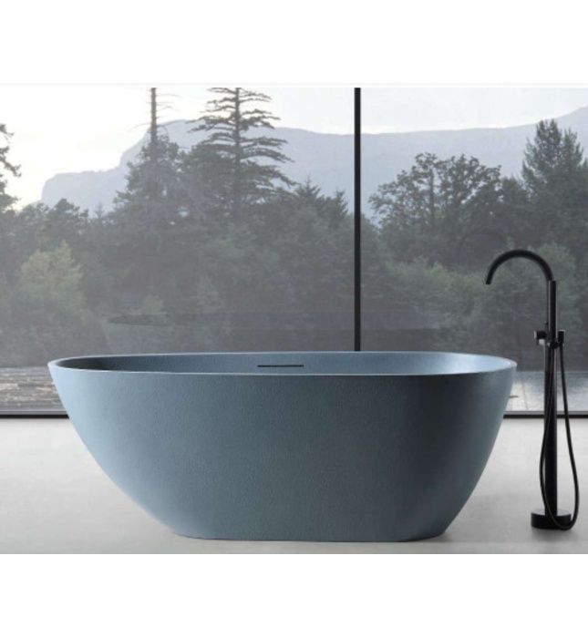 Bồn Tắm Đá Tự Nhiên Đặt Sàn 1.7m Mowoen MW003-Matt Gray