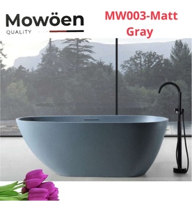 Bồn Tắm Mô Phỏng Đá Tự Nhiên Đặt Sàn Mowoen MW003-Matt Gray