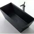 Bồn Tắm Mô Phỏng Đá Tự Nhiên Đặt Sàn 1.7m Mowoen MW001-Matt Black