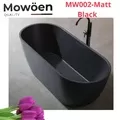 Bồn Tắm Mô Phỏng Đá Tự Nhiên Đặt Sàn 1.7m Mowoen MW002-Matt Black