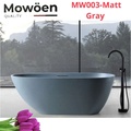 Bồn Tắm Đá Tự Nhiên Đặt Sàn 1.7m Mowoen MW003-Matt Gray