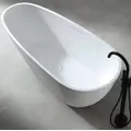 Bồn Tắm Đá Tự Nhiên Đặt Sàn 1.7m Mowoen MW003-Matt White