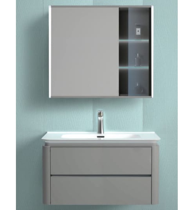 Bộ tủ chậu cao cấp đèn Led Mowoen MW6632-100