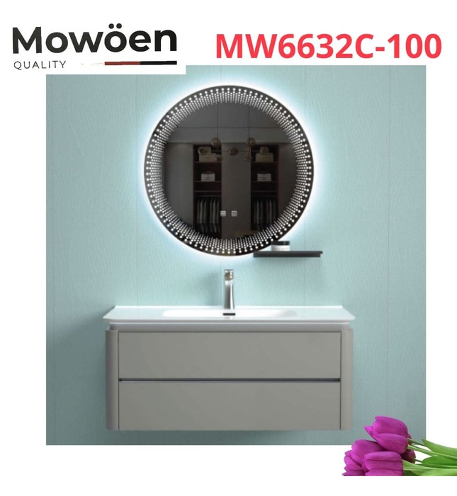 Bộ tủ chậu cao cấp đèn Led Mowoen MW6632C-100