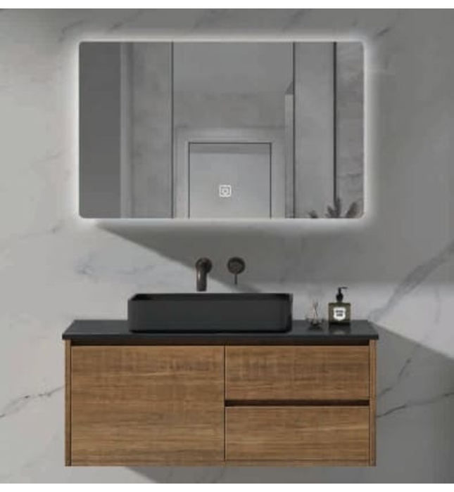 Bộ tủ chậu cao cấp đèn Led Mowoen MW6636R-80