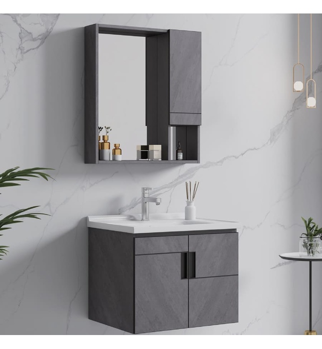 Bộ tủ chậu cao cấp đèn Mowoen MW6947-60