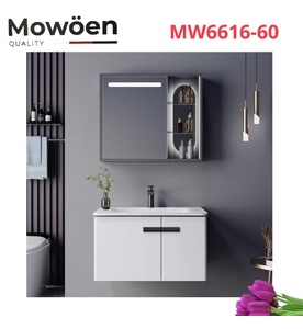Bộ tủ chậu cao cấp đèn Led Mowoen MW6616-60