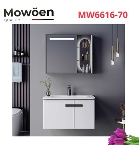 Bộ tủ chậu cao cấp đèn Led Mowoen MW6616-70