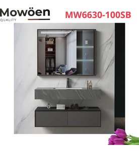 Bộ tủ chậu cao cấp đèn Led Mowoen MW6630-100SB