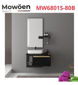Bộ tủ chậu cao cấp đèn Mowoen MW6801S-80B