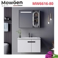 Bộ tủ chậu cao cấp đèn Led Mowoen MW6616-80