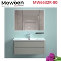 Bộ tủ chậu cao cấp đèn Led Mowoen MW6632R-80