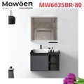Bộ tủ chậu cao cấp đèn Led Mowoen MW6635BR-80