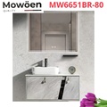Bộ tủ chậu cao cấp đèn Led Mowoen MW6651BR-80