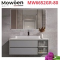 Bộ tủ chậu cao cấp đèn Led Mowoen MW6652GR-80