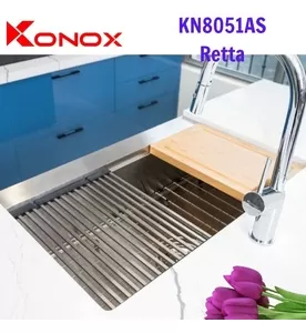 Chậu rửa bát âm đúc 1 hố Konox KN8051AS Retta