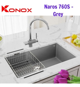 Chậu rửa bát Konox Granite Sink Naros 760S – Grey