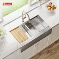 Chậu rửa bát âm đúc 2 hố cân Konox KN8751DA Retta