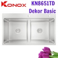Chậu rửa bát chống xước Konox Top Mount Sink KN8651TD Dekor Basic