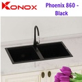 Chậu rửa bát Konox Granite Sink Phoenix 860 – Black