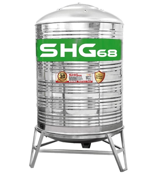Bồn nước Lộc Phát Inox 445NF Sơn Hà Xanh 1500L đứng SHG68 1500D F1140