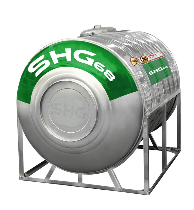 Bồn nước Lộc Phát Inox 445NF Sơn Hà Xanh 6000L nằm SHG68 6000N F1420