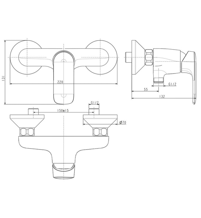 Củ Sen Nóng Lạnh American Standard WF-1M12
