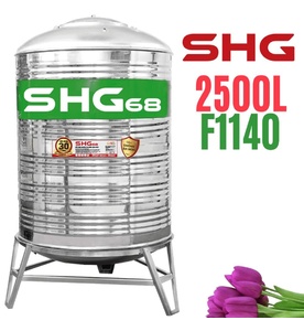 Bồn nước Lộc Phát Inox 445NF Sơn Hà Xanh 2500L đứng SHG68 2500D F1140