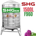 Bồn nước Lộc Phát Inox 445NF Sơn Hà Xanh 1500L đứng SHG68 1500D