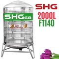Bồn nước Lộc Phát Inox 445NF Sơn Hà Xanh 2000L đứng SHG68 2000D F1140