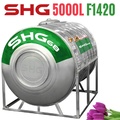 Bồn nước Lộc Phát Inox 445NF Sơn Hà Xanh 5000L nằm SHG68 5000N F1420