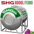Bồn nước Lộc Phát Inox 445NF Sơn Hà Xanh 6000L nằm SHG68 6000N F1380