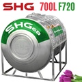 Bồn nước Lộc Phát Inox 445NF Sơn Hà Xanh 700L nằm SHG68 700N F720
