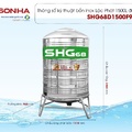 Bồn nước Lộc Phát Inox 445NF Sơn Hà Xanh 1500L đứng SHG68 1500D