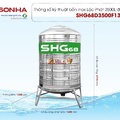 Bồn nước Lộc Phát Inox 445NF Sơn Hà Xanh 3500L đứng SHG68 3500D F1380