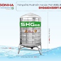 Bồn nước Lộc Phát Inox 445NF Sơn Hà Xanh 4500L đứng SHG68 4500D F1420