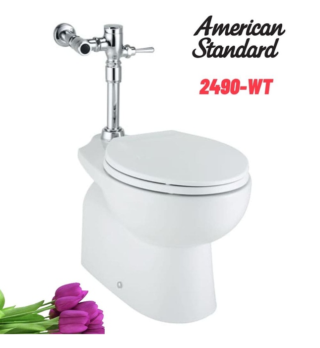 Bồn Cầu Van Xả Trực Tiếp American Standard 2490-WT