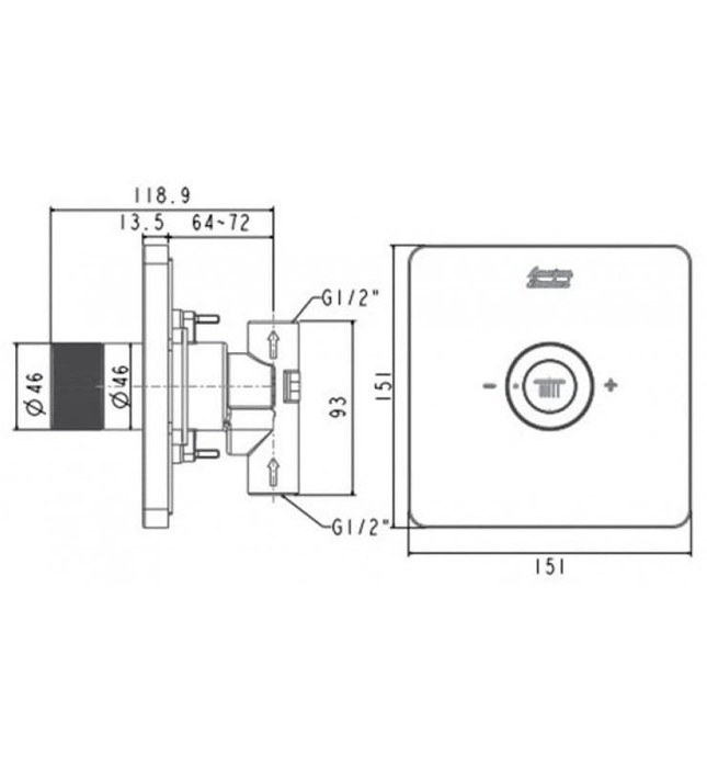 Nút Điều Chỉnh Đầu Sen American Standard FFAS0926MB Màu Đen