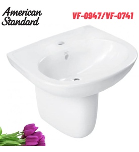 Chậu rửa treo tường chân lửng American Standard VF-0947+VF-0741
