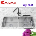 Chậu rửa bát 2 hố cân SUS304 Konox Vigo 8644 Nhập khẩu Thổ Nhĩ Kỳ