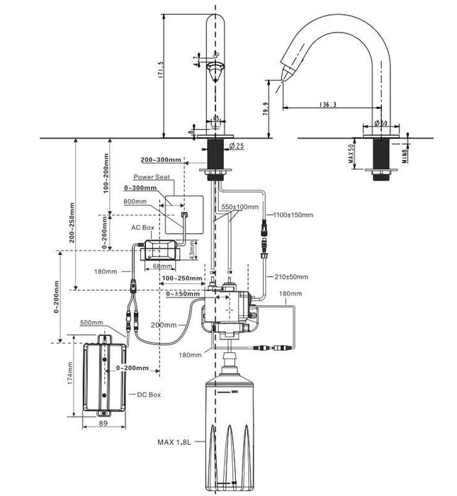 Vòi xà phòng cảm ứng American Standard WF-8102