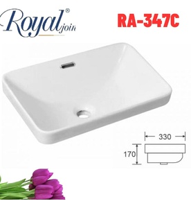 Chậu rửa vuông bán âm Royal Join RA-347C