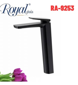 Vòi chậu lavabo 1 lỗ nóng lạnh đen Royal RA-9253