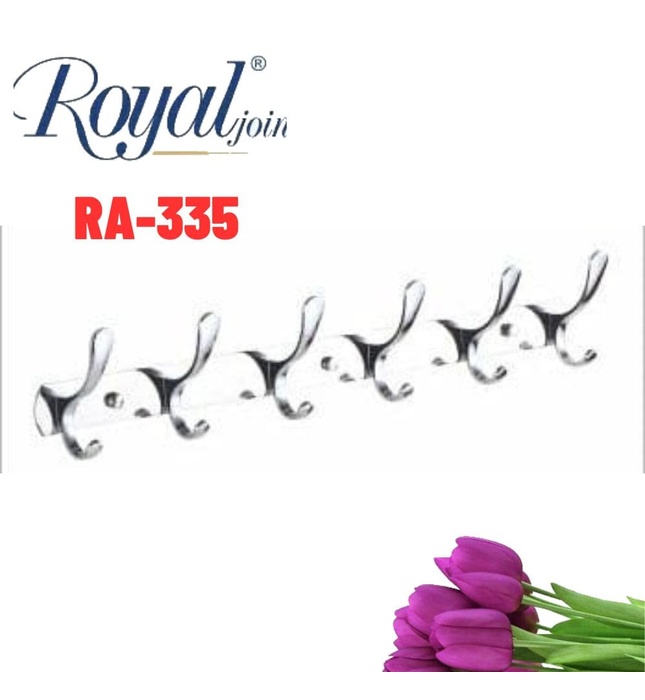 Móc áo đôi 6 vấu inox Royal RA-335