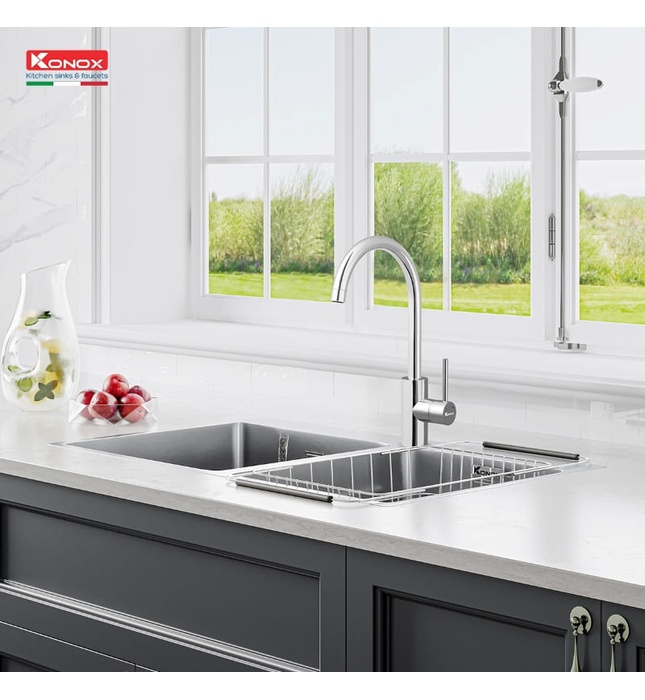 Vòi rửa bát nóng lạnh Konox Rio