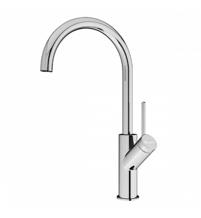 Vòi rửa bát nóng lạnh cần cứng Konox Modo Chrome