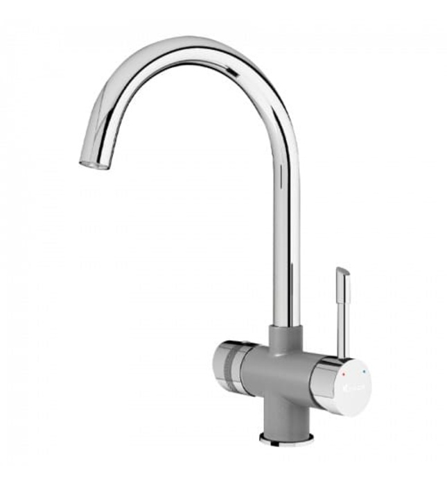 Vòi rửa bát 3 đường nước Konox Trim-Water Grey