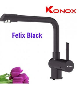 Vòi rửa bát nóng lạnh Konox Felix Black