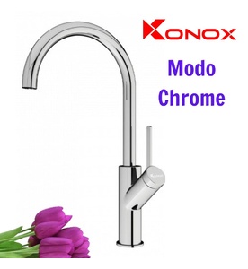 Vòi rửa bát nóng lạnh cần cứng Konox Modo Chrome